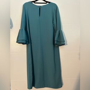 Pink Lily Bell Sleeve Dress with Keyhole NWOT